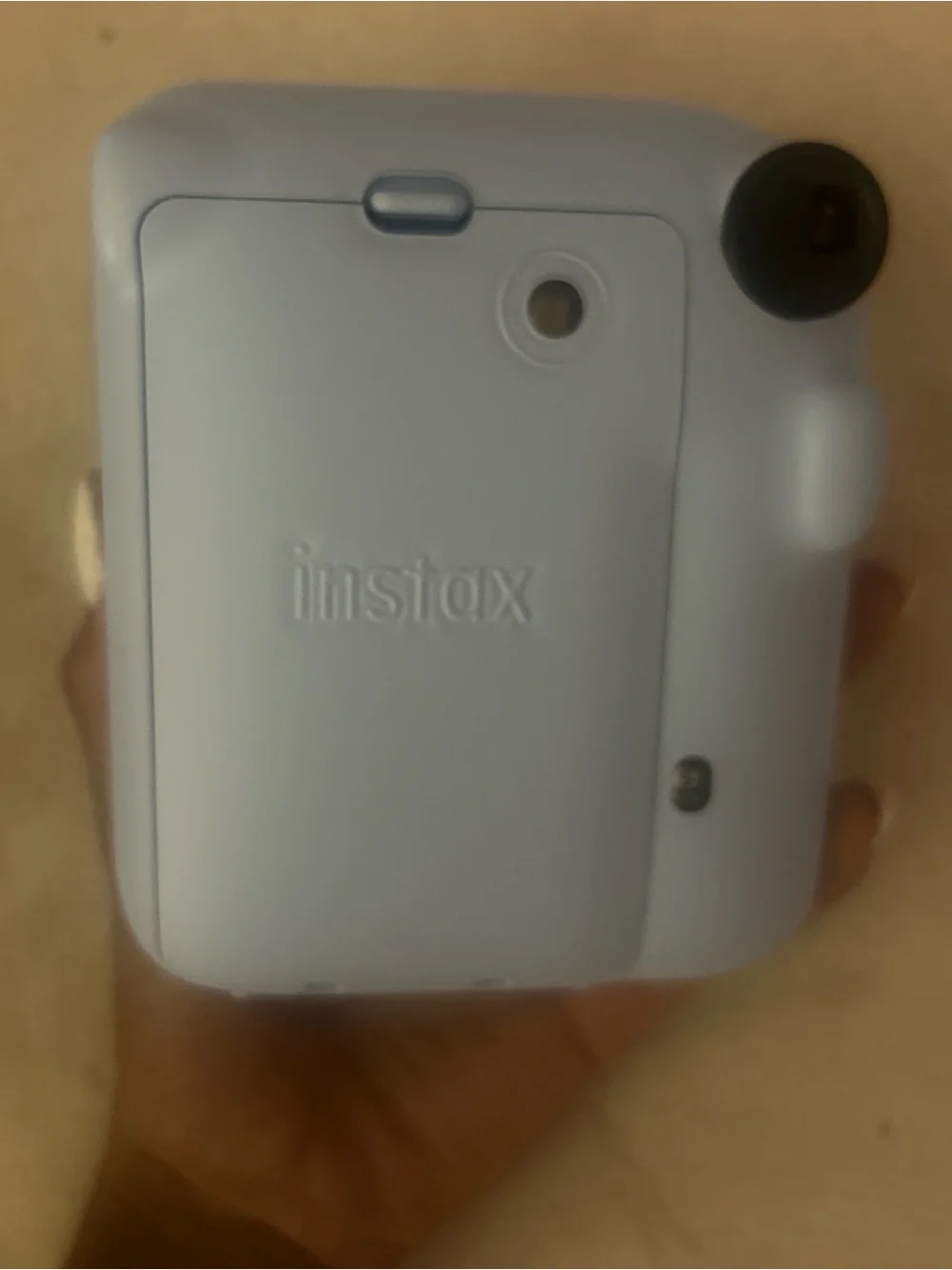 Instax Light Blue Instant Camera with Purple Photo Album